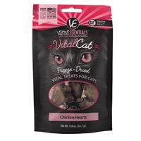 Vital Essentials Freeze Dried Cat Chicken Hearts .8oz I013624