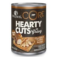 Wellness CORE Hearty Cuts Chicken &amp; Turkey Dog Food 12.5oz Can I013717