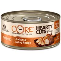 Wellness CORE Hearty Cuts Shredded Chicken &amp; Turkey Cat Food 5.5oz Can I013718