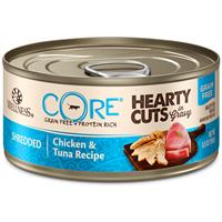 Wellness CORE Hearty Cuts Shredded Chicken and Tuna Cat Food 5.5oz Can I013719
