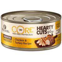 Wellness CORE Hearty Cuts Indoor Shredded Chicken &amp; Turkey Cat Food 5.5oz Can I013721