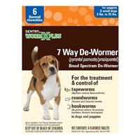 Sentry&#174; WormX Plus 7 Way De-Wormer For Small Dogs 6 Ct. I014387