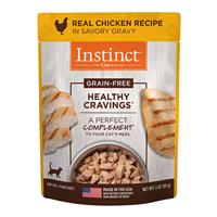 Nature&#39;s Variety Healthy Cravings Grain-Free Real Chicken Recipe Wet Cat Food Topper 3-oz pouch I014938