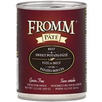 Fromm Pate Grain-Free Beef &amp; Sweet Potato Dog Food Can 12.2 oz. I015449