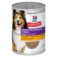 Hill’s Science Diet Adult Sensitive Stomach and Skin Salmon &amp; Vegetable Entr&#233;e Dog Food 12.8 oz  I015646
