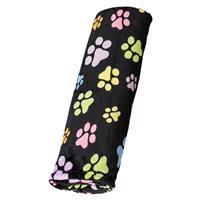 Snuggler Rainbow Pawprint Blanket Black I016025b