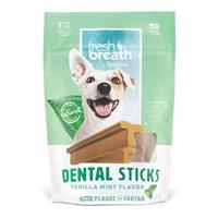 Tropiclean Fresh Breath Dental Sticks Regular For Dogs 25 + lbs 8 ct I016171