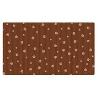 Drymate Dog Crate Mat Brown Stripe &amp; Paws  I016842b