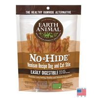 Earth Animal No-Hide Venison Stix for Dogs and Cats 10 pk I017146