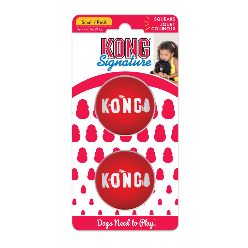 KONG Signature Ball Small 2 pk I017200