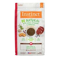 Instinct Be Natural Real Beef &amp; Barley Recipe Dog Food I017277b
