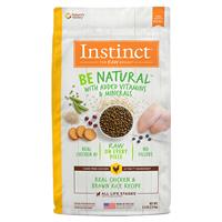 Instinct Be Natural Real Chicken &amp; Brown Rice Recipe Dog Food I017278b