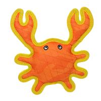DuraForce Crab Orange-Yellow Dog Toy  I017319