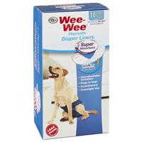 Four Paws Wee-Wee Super Absorbent Disposable Diaper Liner 10 pk  I017892