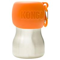 KONG H20 Stainless Steel Dog Wate Bottle Orange 9.5 oz. I018195