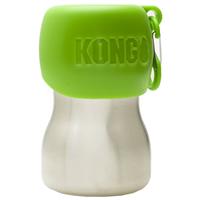 KONG H2O Stainless Steel Dog Water Bottle Green 9.5 oz. I018196