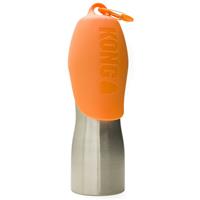 KONG H2O Stainless Steel Dog Water Bottle Orange 25 oz. I018202