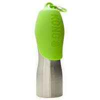 KONG H2O Stainless Steel Dog Water Bottle Green 25 oz. I018203