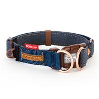 EzyDog Double Up Collar Friday Collective Denim I018375b