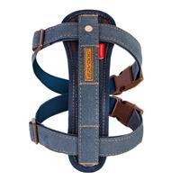 EzyDog Chest Plate Dog Harness Friday Collective Denim I018382b