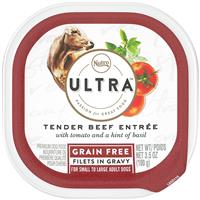 Nutro Ultra Grain Free Tender Beef Entr&#233;e Filets in Gravy Adult Dog Food 3.5oz  I018402