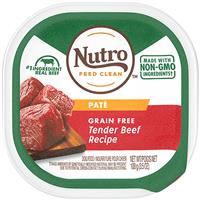 Nutro Grain Free Tender Beef Recipe Pate Adult Dog Food 3.5oz  I018406