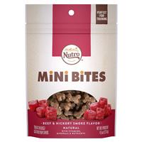 Nutro Mini Bites Beef &amp; Hickory Smoke Flavor Dog Treats 4.5 oz. I018412
