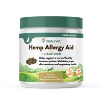 NaturVet Hemp Allergy Aid Soft Chews for Cats 60 ct I018472