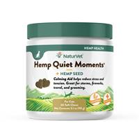 NaturVet Hemp quiet Moments Soft Chews for Cats 60 ct I018483