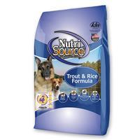 NutriSource Trout &amp; Rice Formula Dog Food  I018770b