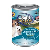 NutriSource Chicken &amp; Rice Formula Dog Food 13 oz I018790