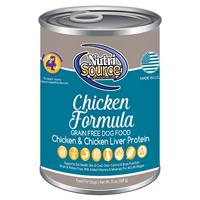 NutriSource Chicken Formula Grain Free Dog Food 13 oz I018793