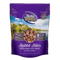 NutriSource Rabbit Bites Grain Free Dog Treats 6 oz I018820
