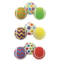 Multipet Ruff Enuff Tennis Ball 3-Pack Assortment I018884