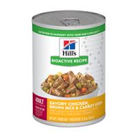 Hill’s Bioactive Recipe Adult Savory Chicken, Brown Rice &amp; Carrot Stew Dog Food 12.8 oz  I019164