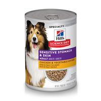 Hill’s Science Diet Adult Sensitive Stomach &amp; Skin Chicken &amp; Vegetable Entr&#233;e Dog Food 12.8 oz I019168
