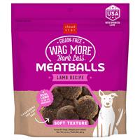 Wag More Bark Less Meatballs Lamb Recipe Dog Treats 14 oz  I019189