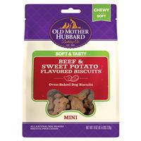Old Mother Hubbard Soft &amp; Tasty Beef &amp; Sweet Potato Mini Dog Treats 8 oz  I019290