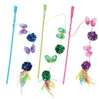 Spot Butterfly &amp; Mylar Teaser Wand 16 in I019592
