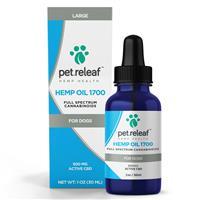 Pet Releaf Hemp Oil 1700 Full Spectrum Cannabinoids For Dogs 500mg 1 oz. I019995