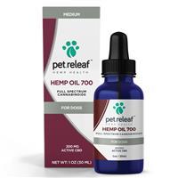 Pet Releaf Hemp Oil 700 Full Spectrum Cannabinoids for Dogs 200mg I019996