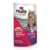 Nulo Freestyle Yellowfin Tuna &amp; Shrimp in Broth Natural Food Complement for Cats I020222