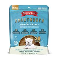 Missing Link Smartmouth Dental Chews for Petite/Extra Small Dogs 28 Count I020393