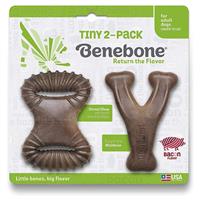 Benebone Tiny 2-Pack Bacon Flavor Dog Chew Toy I021048