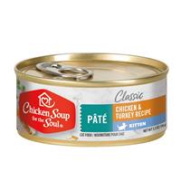 Chicken Soup for the Soul Classic Chicken &amp; Turkey Recipe Pate Kitten Canned Food 5.5 oz.  I021159