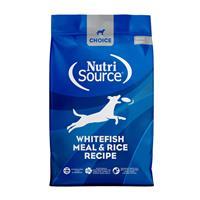 NutriSource Choice Whitefish Meal &amp; Barley Recipe Dry Dog Food I021645b
