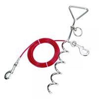 Titan Spiral Stake &amp; Tie Out Combo for Dogs up to 80 lbs. 5992