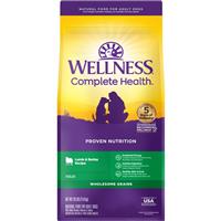 Wellness Complete Health Adult Lamb &amp; Barley Recipe Dry Dog Food 69242b