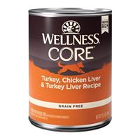 Wellness Core Grain Free Turkey, Chicken Liver &amp; Turkey Liver Formula Canned Dog Food 12.5 oz. 908870