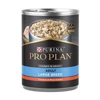 Purina Pro Plan Adult Large Breed Chicken &amp; Rice Entree Chunks In Gravy Wet Dog Food 13 oz.